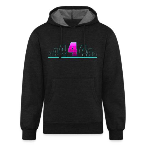 Number 4 in Magenta: Varsity Font - Unisex Organic Hoodie