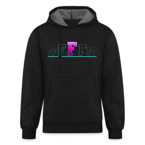 Letter F – Capital Varsity Alphabet Monogram - Unisex Organic Hoodie