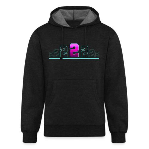 Number 2 in Magenta: Varsity Font - Unisex Organic Hoodie