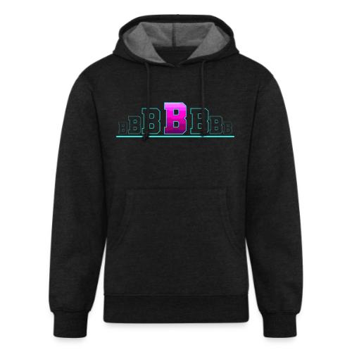 Letter B – Capital Varsity Alphabet Monogram - Unisex Organic Hoodie