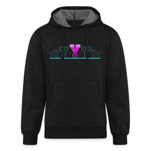 Letter Y – Capital Varsity Alphabet Monogram - Unisex Organic Hoodie