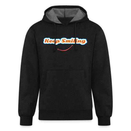 Keep Smiling Positive Vibes Graphic - Unisex Organic Hoodie
