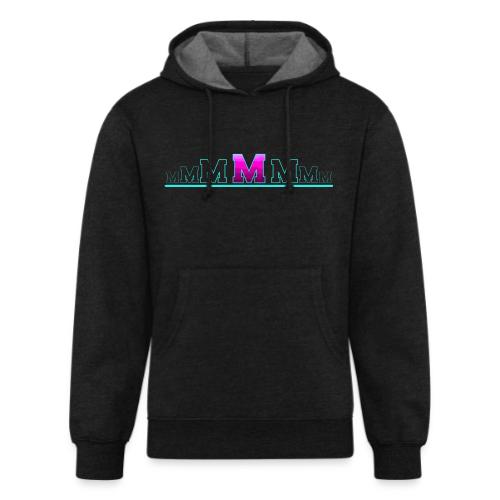 Letter M – Capital Varsity Alphabet Monogram - Unisex Organic Hoodie