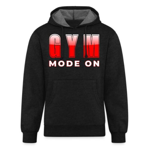 Gym Mode On Fitness Typography Design - Unisex Organic Hoodie