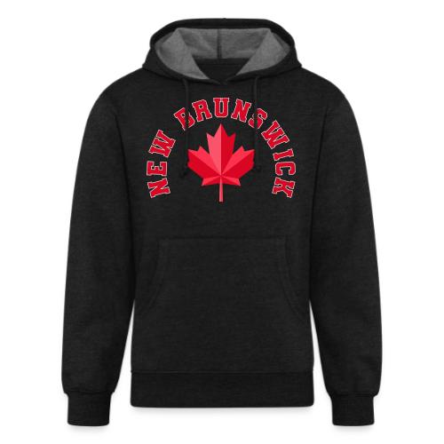 New Brunswick with maple leaf - Unisex Organic Hoodie