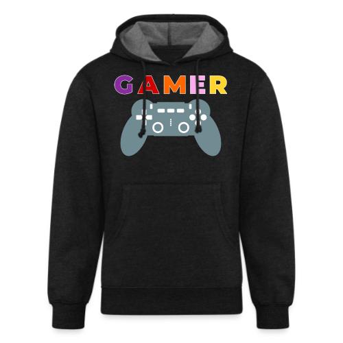 Colorful Gamer Controller Graphic - Unisex Organic Hoodie