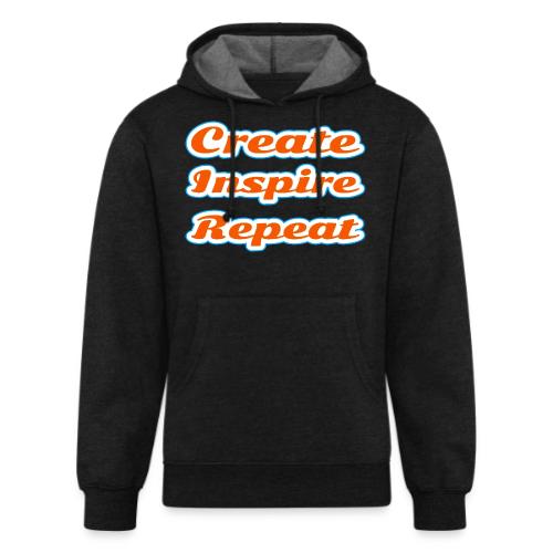 Create, Inspire, Repeat — Artist Life Script - Unisex Organic Hoodie