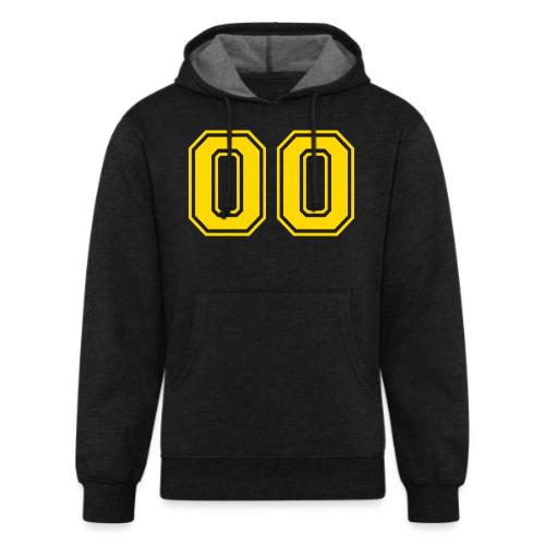 Number 00 in a classic athletic collegiate font - Unisex Organic Hoodie