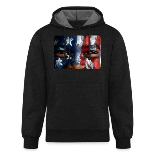 USA: Three Panels of Pride - Unisex Organic Hoodie