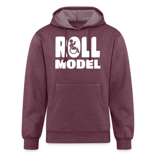 Every wheelchair user is a Roll Model * - Unisex Organic Hoodie
