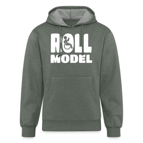 Every wheelchair user is a Roll Model * - Unisex Organic Hoodie