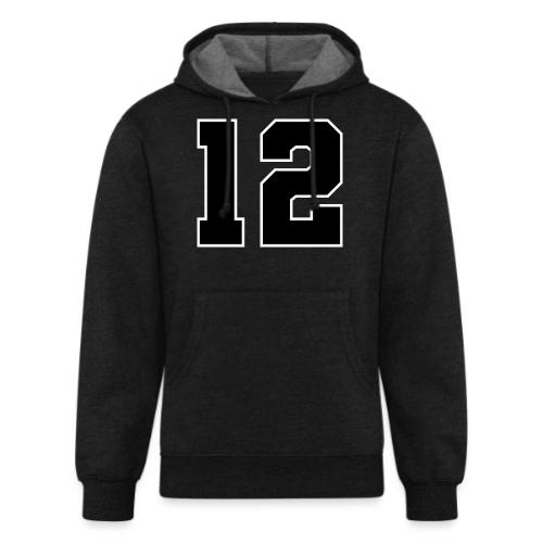 Varsity Number 12 Sports Design - Unisex Organic Hoodie
