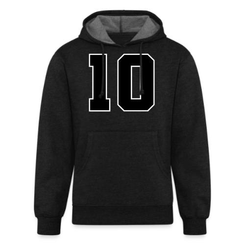 Varsity Number 10 Athletic Design - Unisex Organic Hoodie