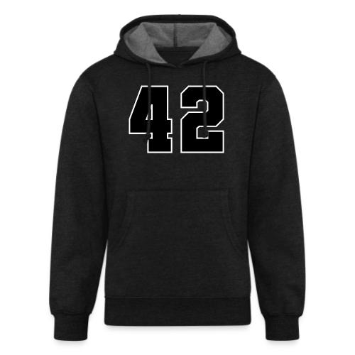 Varsity Number 42 Sports Style - Unisex Organic Hoodie