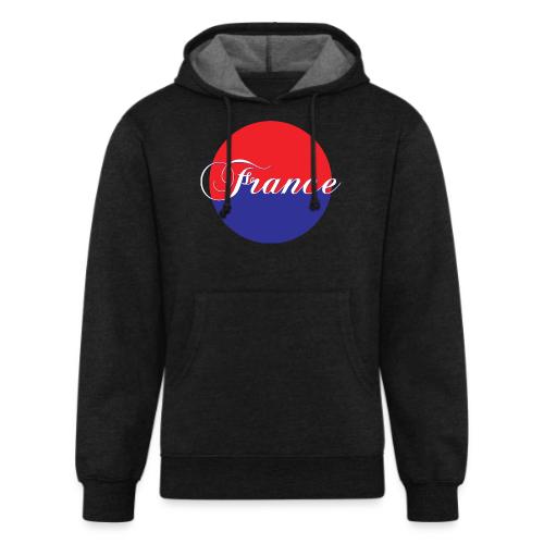 France Tricolore Circle - Unisex Organic Hoodie