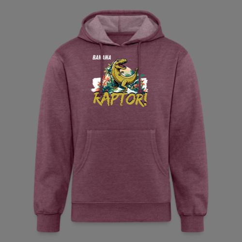 Funny Banana Raptor T-Rex Design - Unisex Organic Hoodie