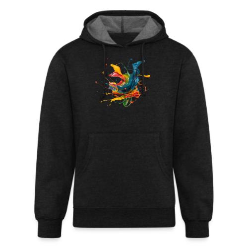 Chromatic Flow - Unisex Organic Hoodie