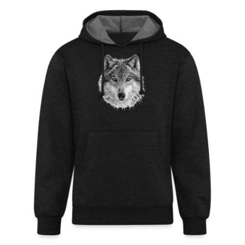 Frost-Eyed Alpha - Unisex Organic Hoodie
