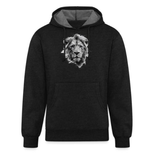 Lion: Monochrome King - Unisex Organic Hoodie