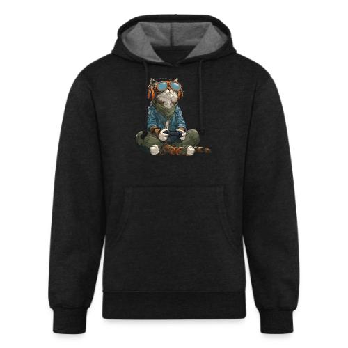 Cat: Purrfect Player - Unisex Organic Hoodie
