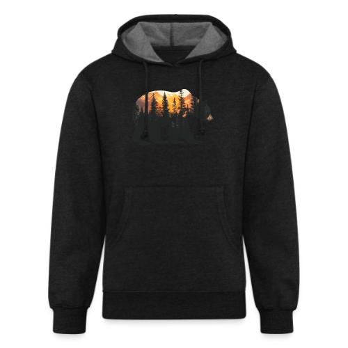 Bear: Sunset Guardian - Unisex Organic Hoodie