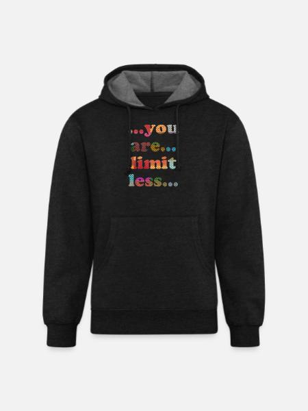 You are limitless - Unisex Organic Hoodie - charcoal grey