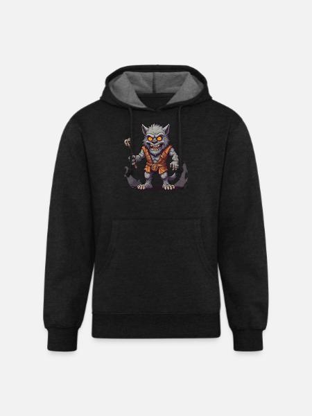 Halloween Werewolf - Unisex Organic Hoodie - charcoal grey