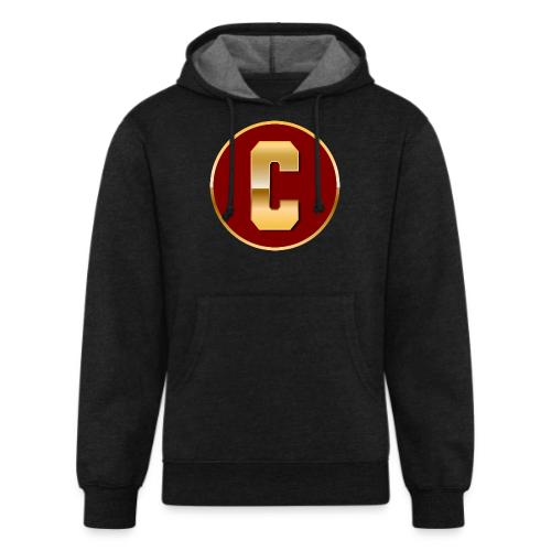 Letter C – Capital Varsity Alphabet Monogram - Unisex Organic Hoodie