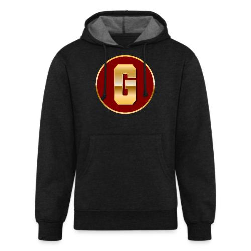 Letter G – Capital Varsity Alphabet Monogram - Unisex Organic Hoodie