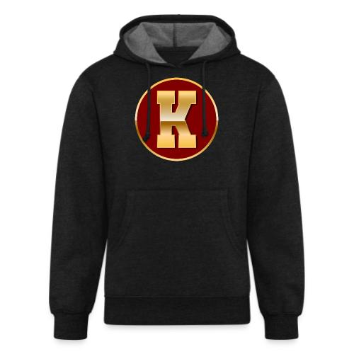 Letter K – Capital Varsity Alphabet Monogram - Unisex Organic Hoodie