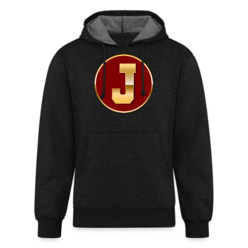 Letter J – Capital Varsity Alphabet Monogram - Unisex Organic Hoodie
