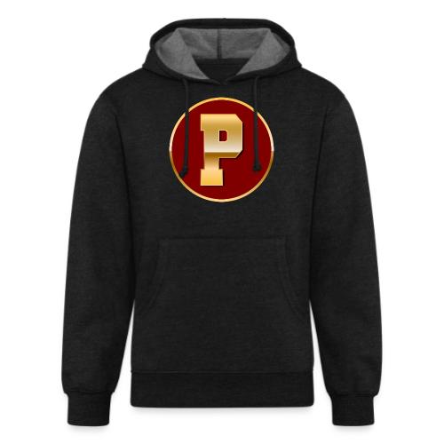 Letter P – Capital Varsity Alphabet Monogram - Unisex Organic Hoodie