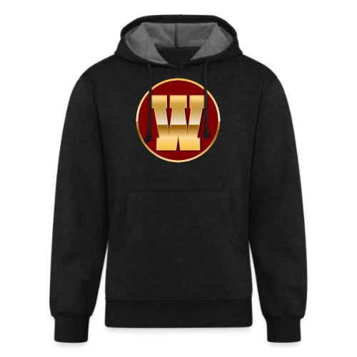 Letter W – Capital Varsity Alphabet Monogram - Unisex Organic Hoodie