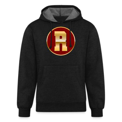 Letter R – Capital Varsity Alphabet Monogram - Unisex Organic Hoodie