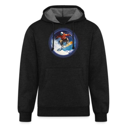 Snowboarding Rush - Unisex Organic Hoodie