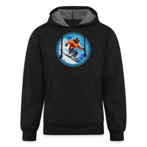 Snowboarding Motion - Unisex Organic Hoodie
