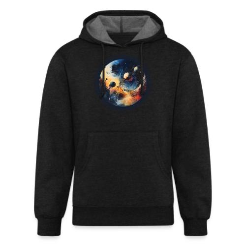 Chaotic Color Planets - Unisex Organic Hoodie