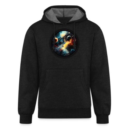 Painted Cosmos of Planets - Unisex Organic Hoodie