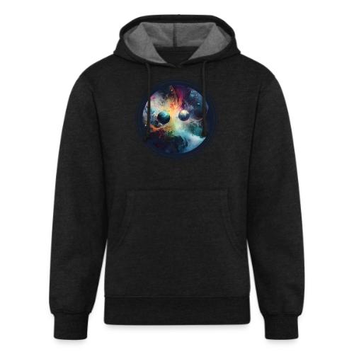 Chaotic Color Planets - Unisex Organic Hoodie