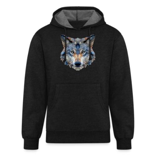 Wolf: Chromatic Wild Gaze - Unisex Organic Hoodie