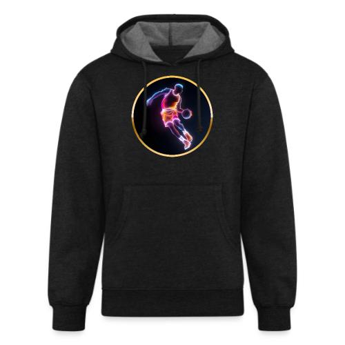 Neon Basketball Player - Unisex Organic Hoodie