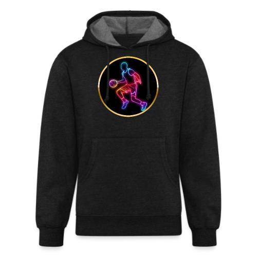 Basketball: Neon Dribble Pulse - Unisex Organic Hoodie
