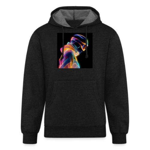Snowboarding: Neon Gravity Ride - Unisex Organic Hoodie