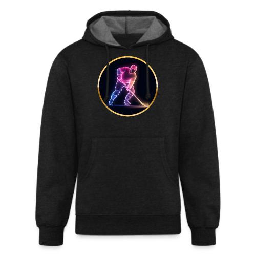 Hockey: Neon Ice Rush - Unisex Organic Hoodie