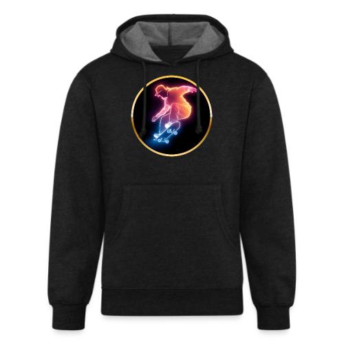 Skateboarding: Golden Trick Rider - Unisex Organic Hoodie