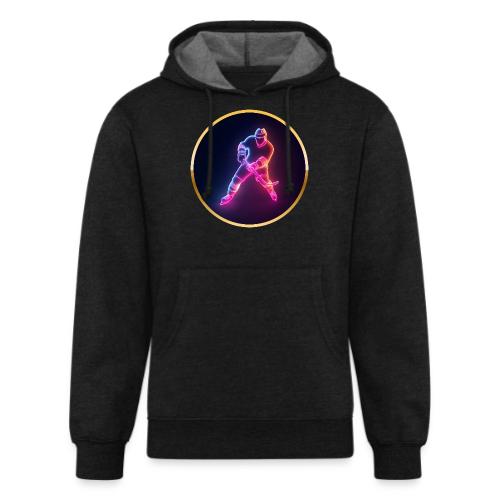 Hockey: Neon Ice Strike - Unisex Organic Hoodie