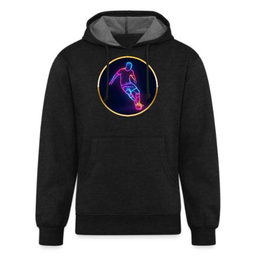 Soccer: Neon Golden Goal - Unisex Organic Hoodie