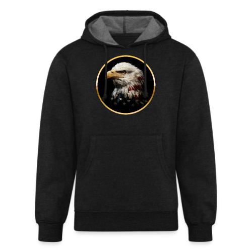 America: Golden Freedom Crest - Unisex Organic Hoodie
