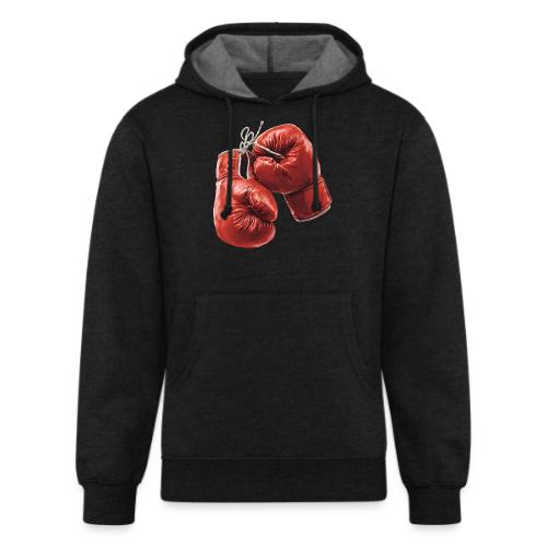 Boxing: Hanging Gloves Icon - Unisex Organic Hoodie