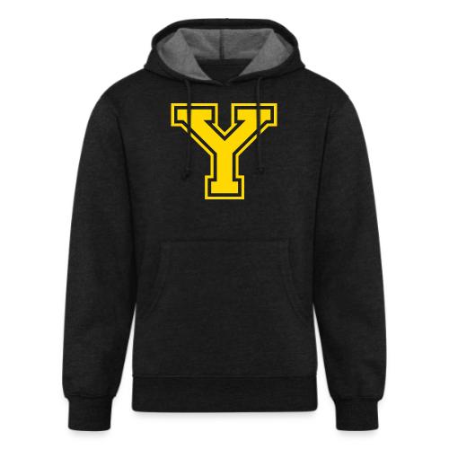 Letter Y – Capital Athletic Alphabet Monogram - Unisex Organic Hoodie